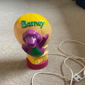 Barney Night Light - Etsy