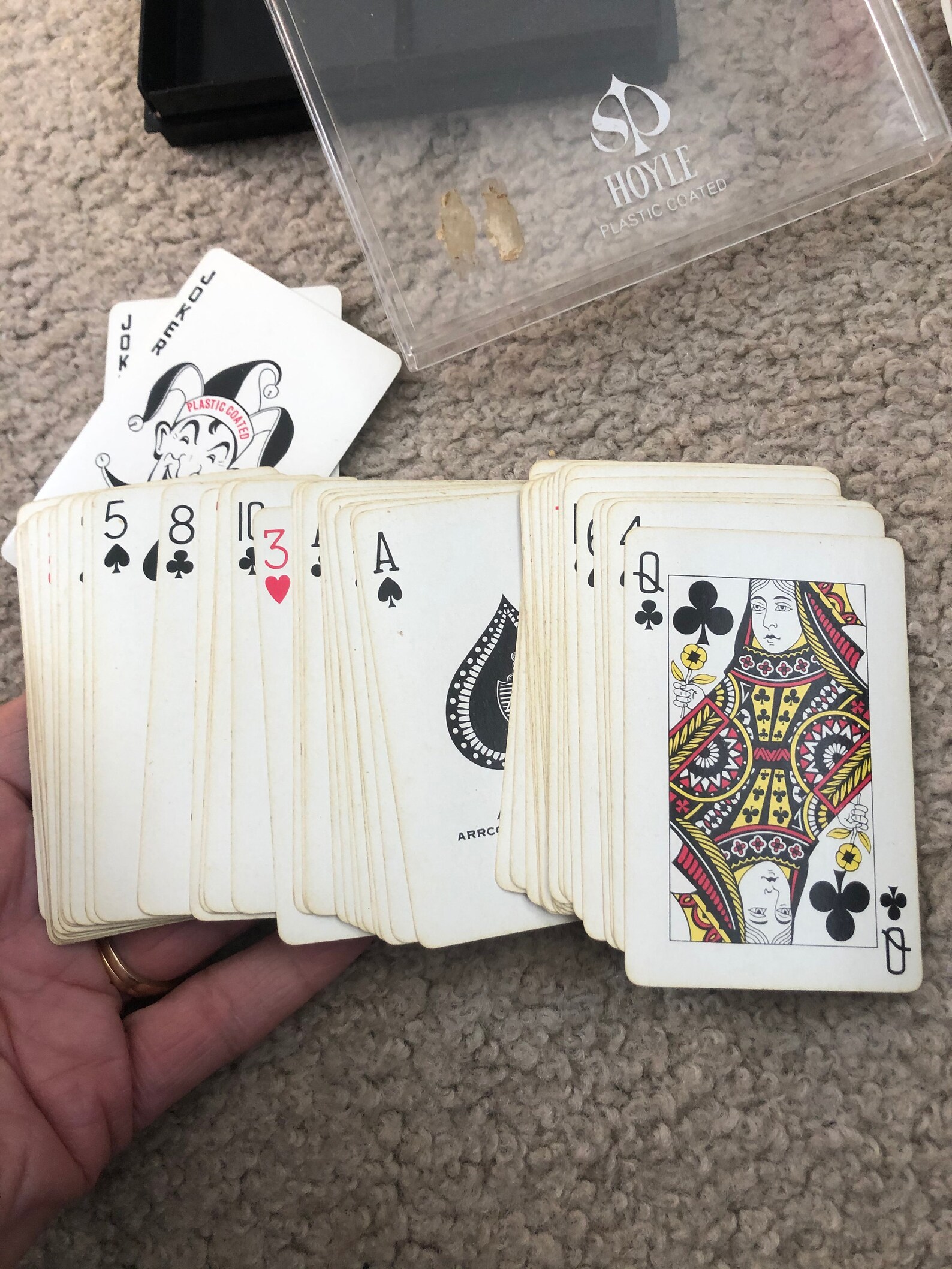Vintage two decks of cards Hoyle Plastic coated Western Etsy