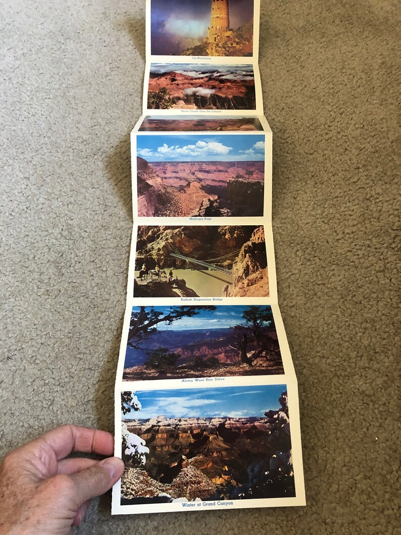 Fred Harvey Vintage Grand Canyon Souvenir postcard booklet