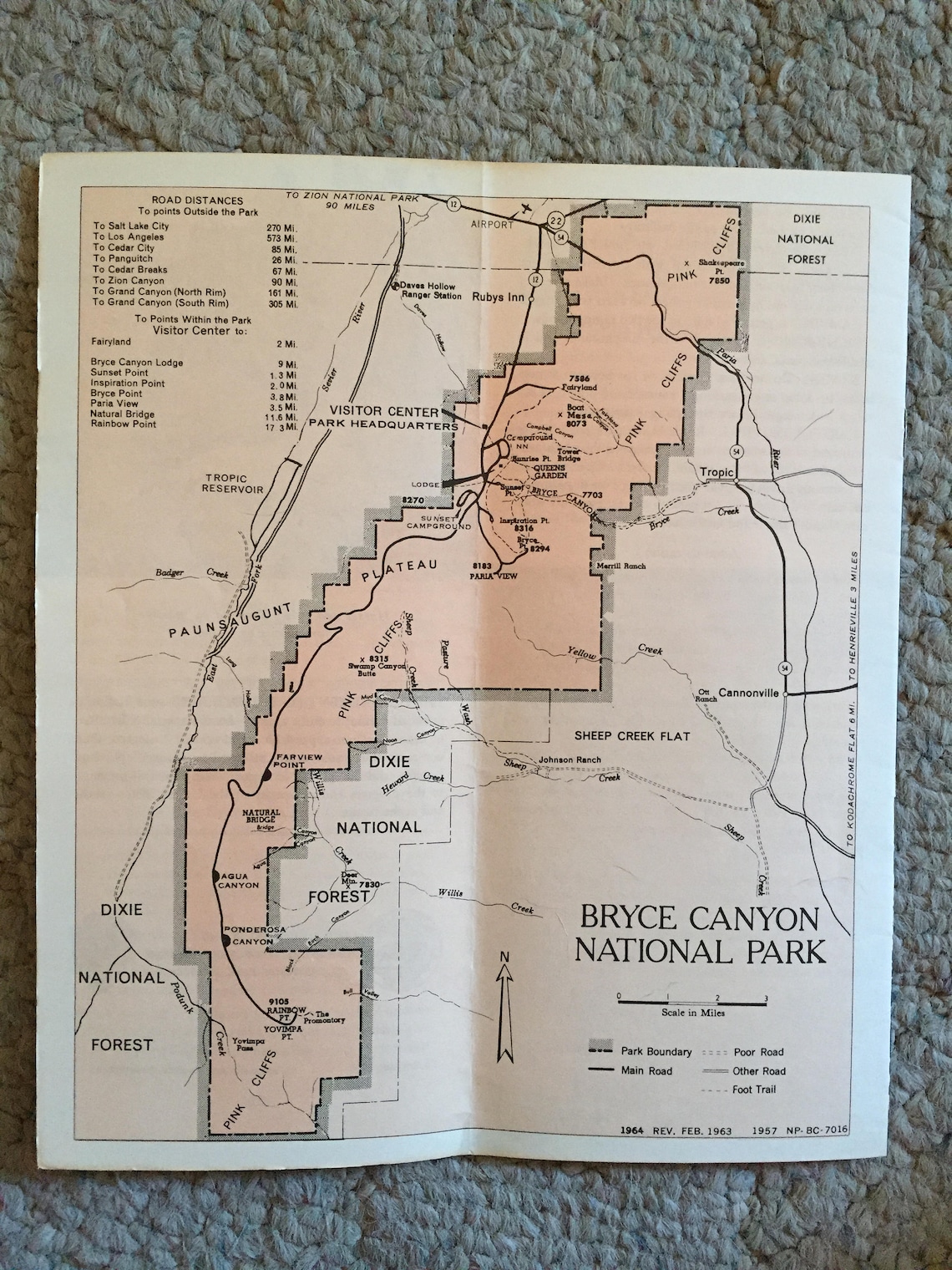 Vintage Bryce Canyon brochure/maps Etsy Vintage Bryce Canyon brochure/maps Etsy