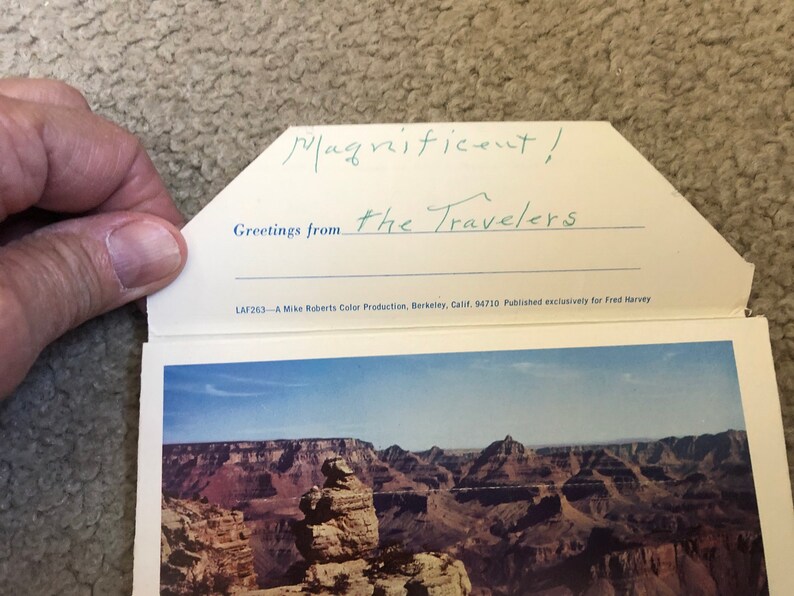 Fred Harvey Vintage Grand Canyon Souvenir postcard booklet