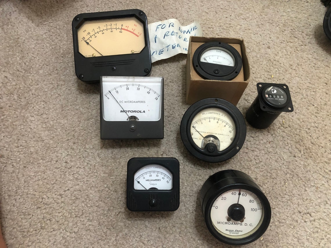 Vintage Lot of Gauges/Meters 1950-60's era Western | Etsy