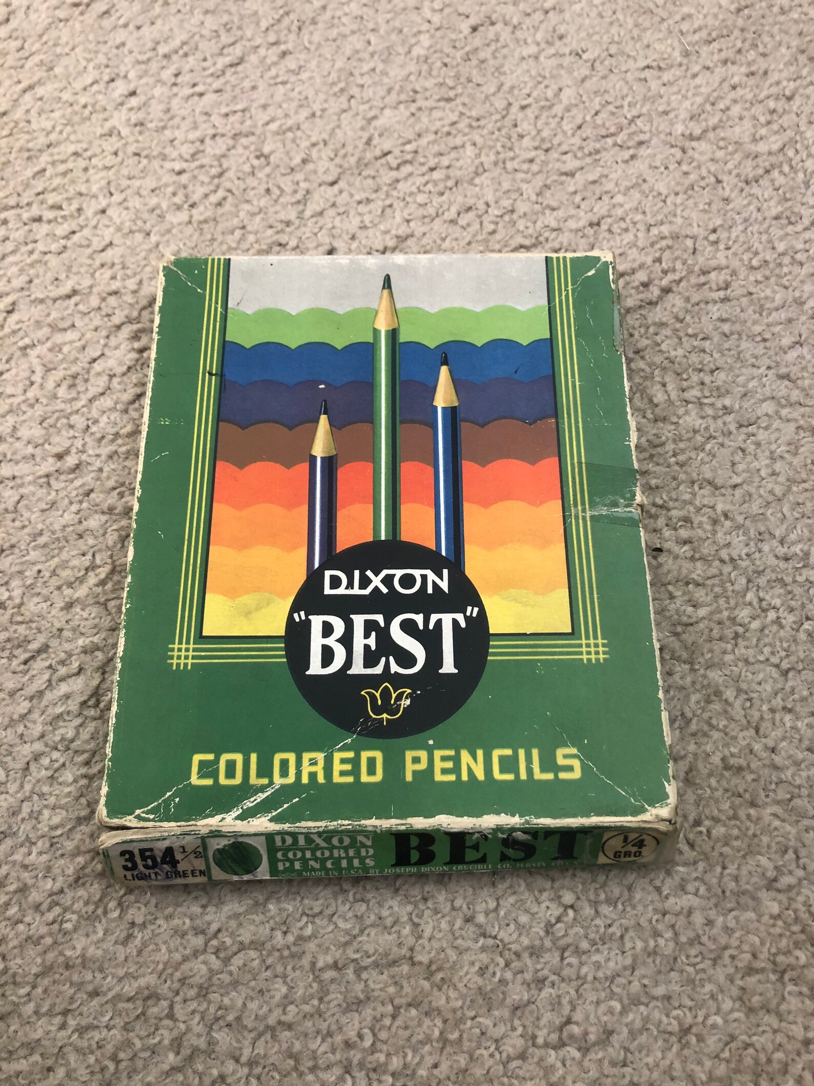 Dixon Best Colored Pencil Box With Assorted Pencils Inside Etsy