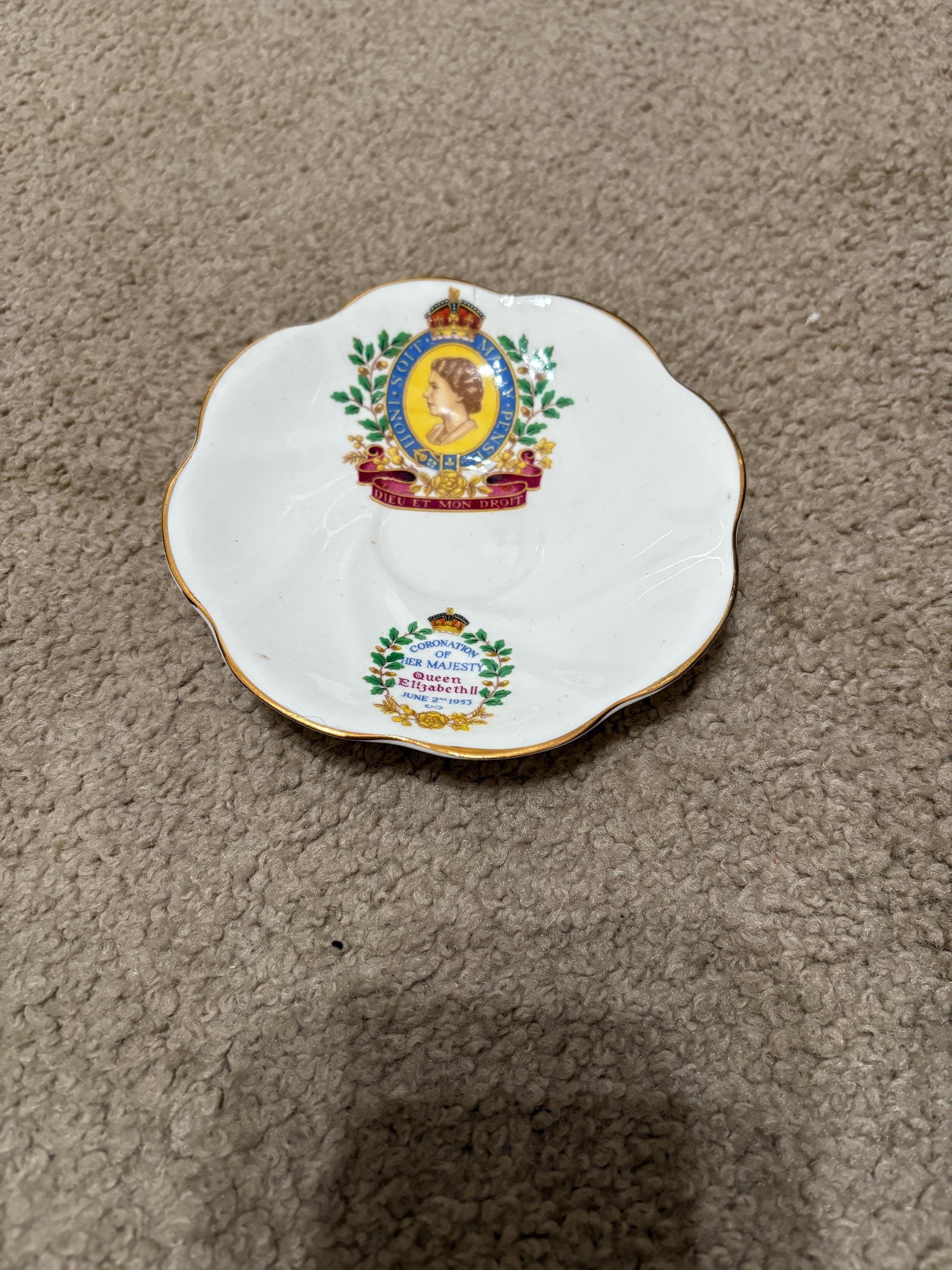 Queen Elizabeth Coronation Plate - Etsy