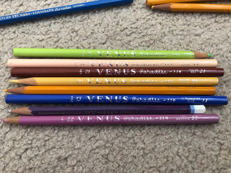 Dixon Best Colored Pencil Box With Assorted Pencils Inside Etsy