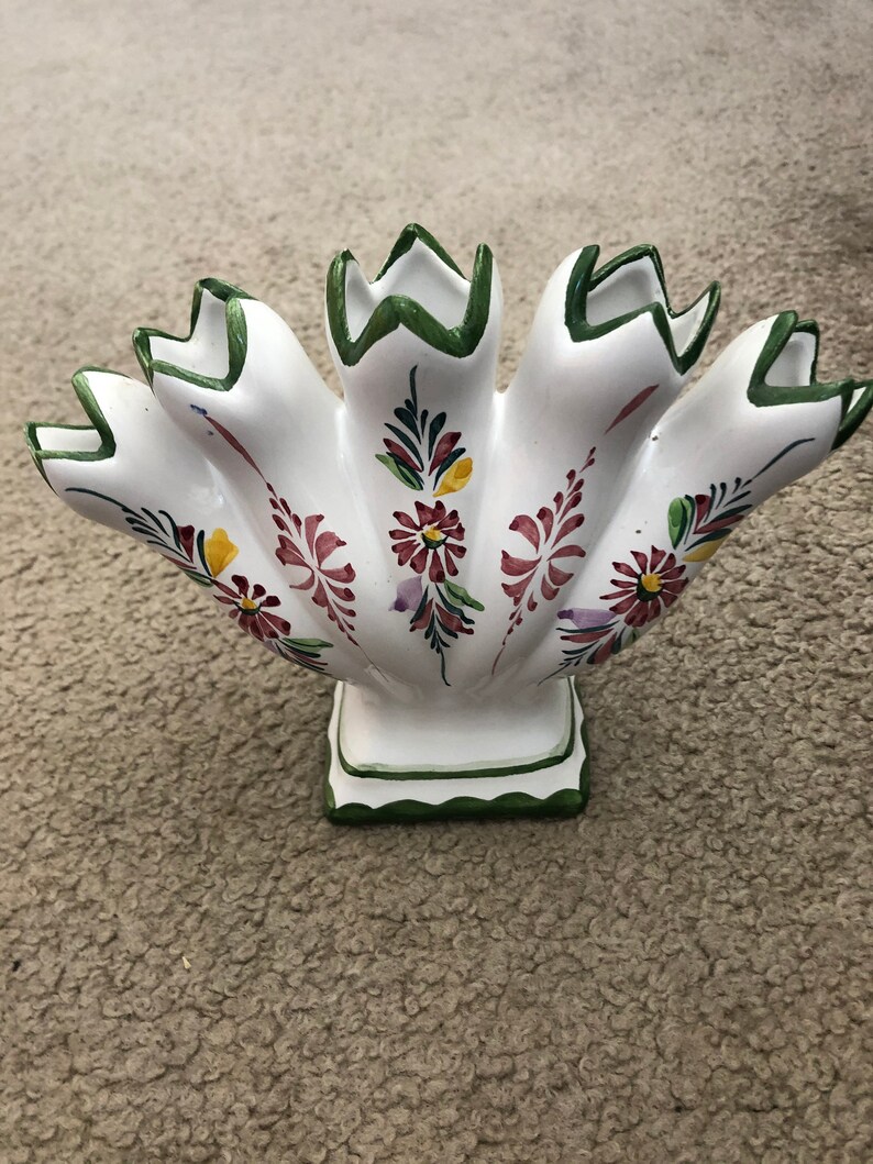 Bud Vase from Portugal by RC /&CL Hand Painted Jay Willfred