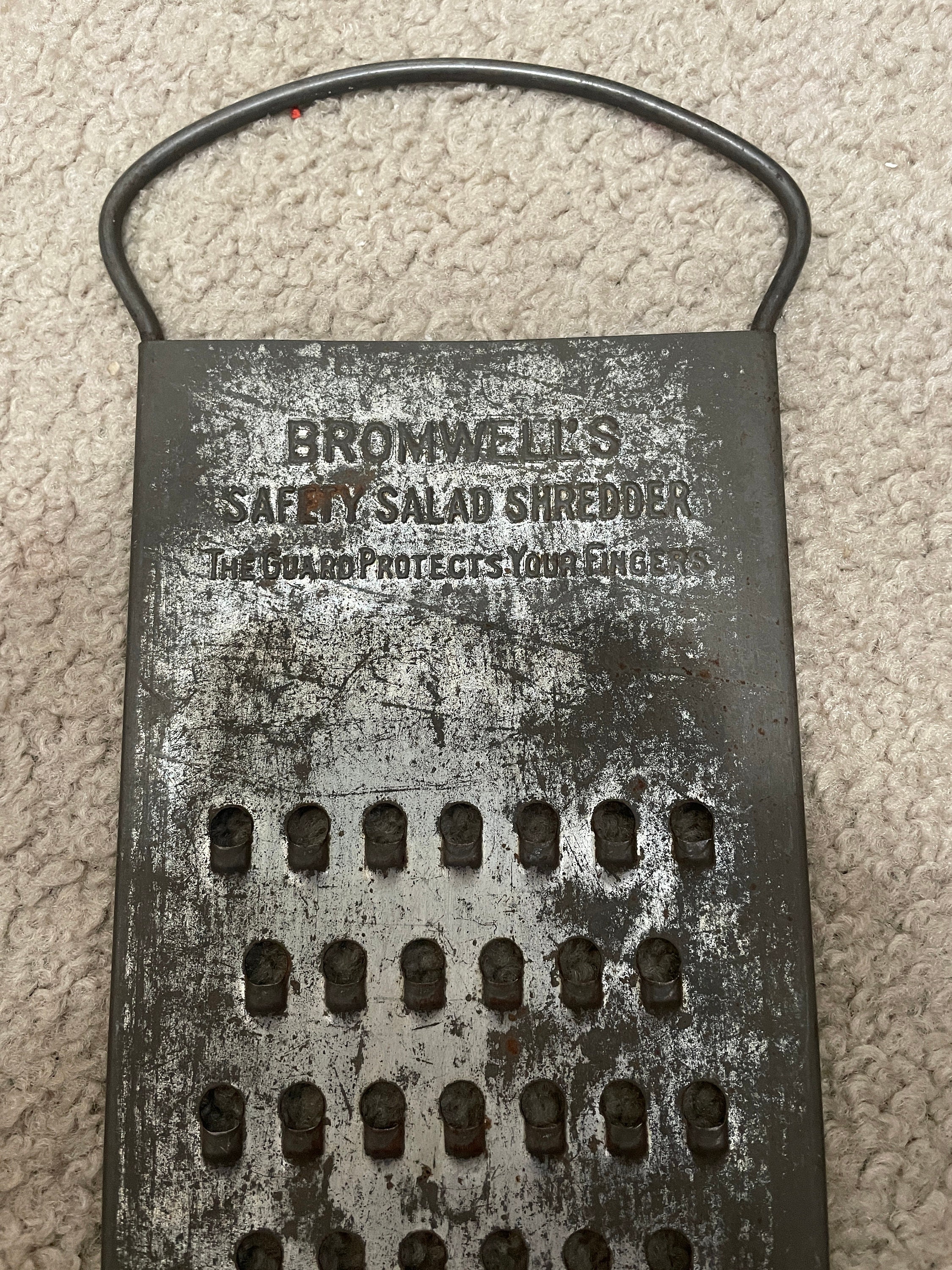 Vintage Shredder, Bromwells, Safety Salad Shredder, Grater With