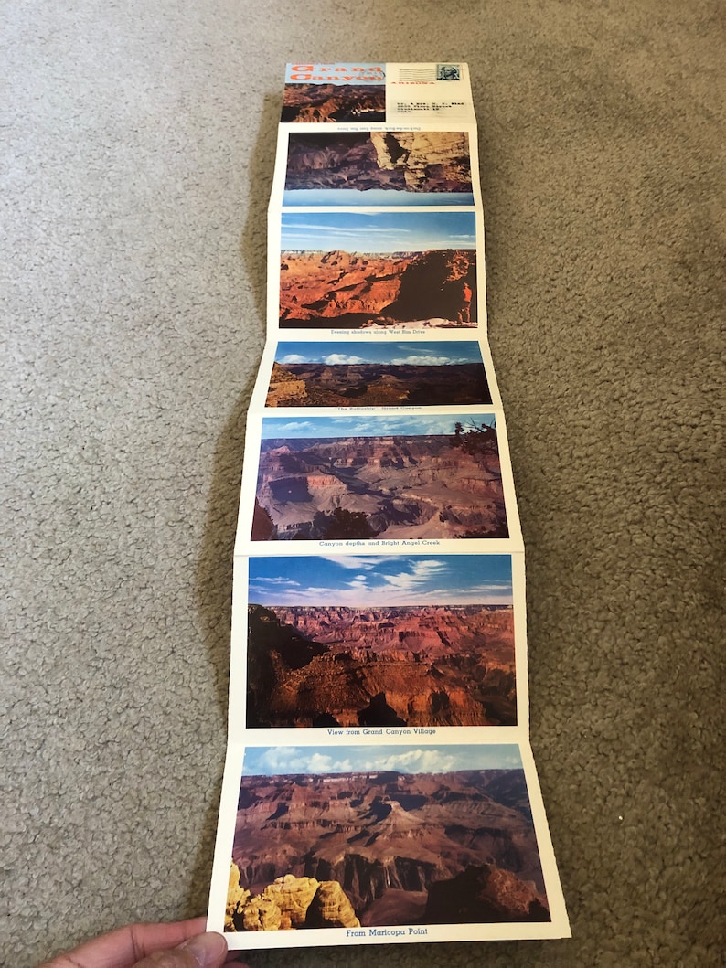Fred Harvey Vintage Grand Canyon Souvenir postcard booklet