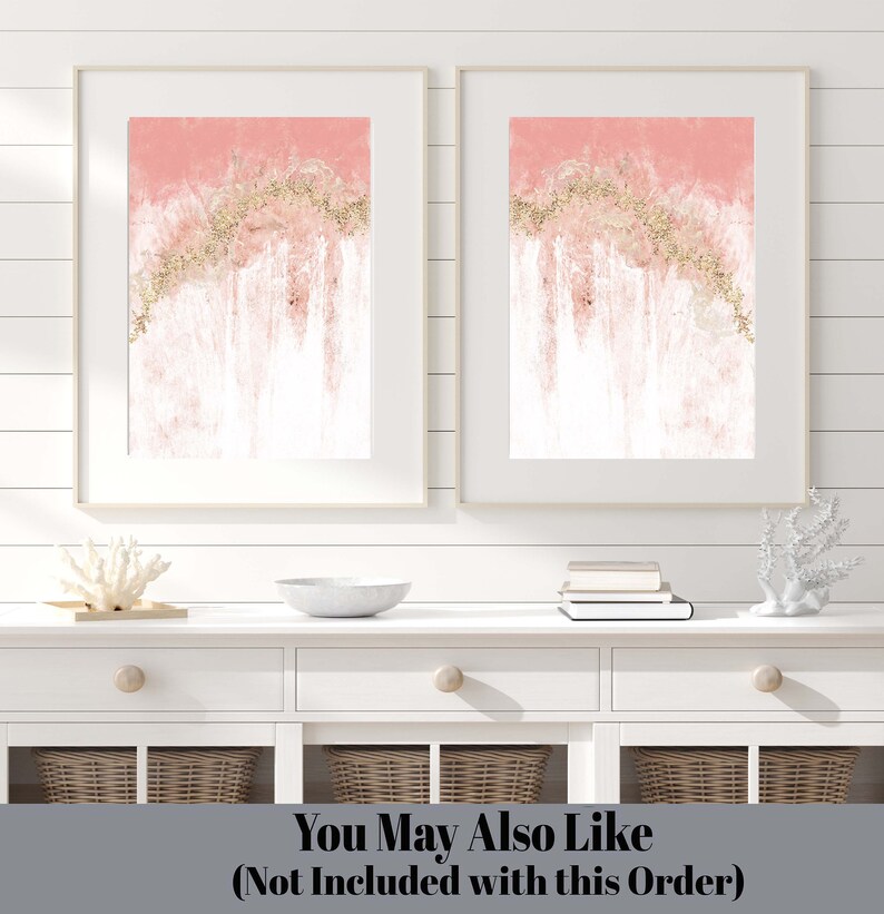 Blush Pink Rose Gold Cheap Home Decor Blush Pink Agate Geode Etsy
