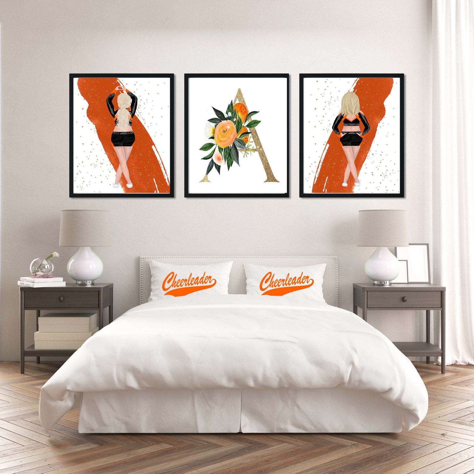 3 Print Cheerleader Room Decor Cheer Personalized Wall Art Etsy UK