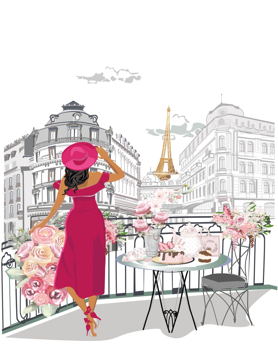 Paris Wall Décor Fashion Wall Art Fashion Prints Luxury Etsy