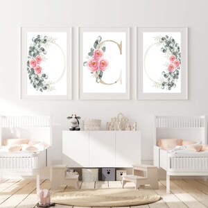 Shabby Chic Wall Art, Shabby Chic Wall Art, Boho Floral Nursery Wall Art Print, Digital Delivery