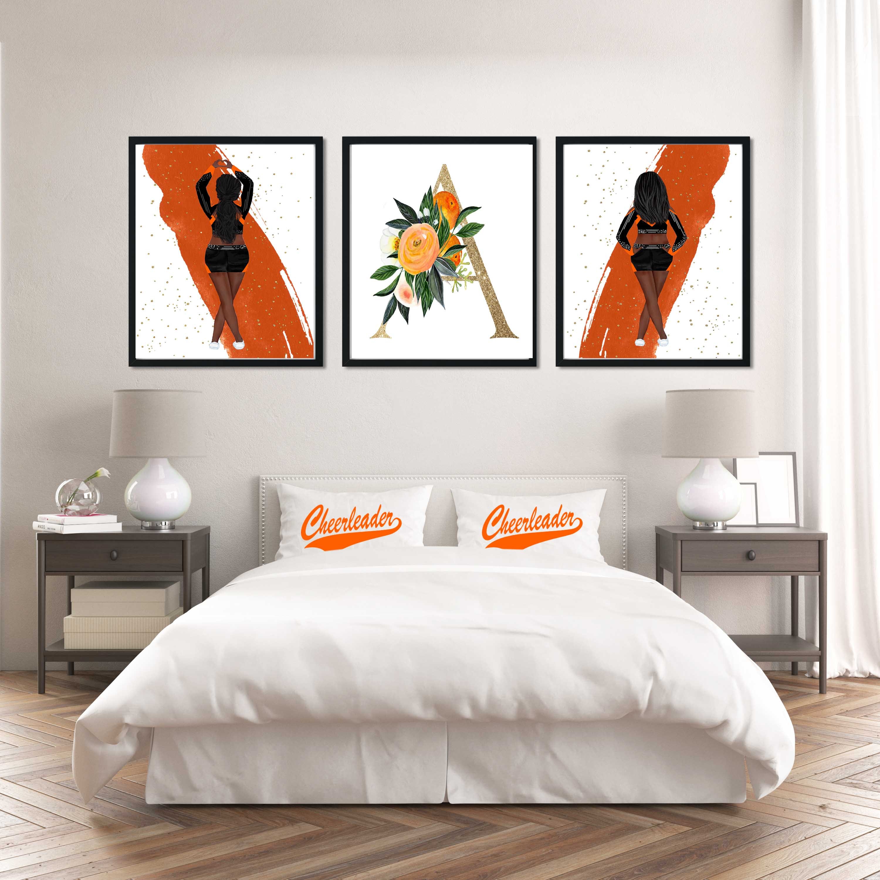 3 Print Cheerleader Room Decor Cheer Personalized Wall Art Etsy UK