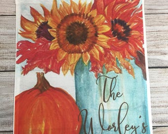 Monogram garden flag | Etsy