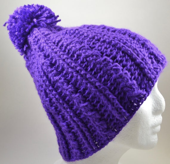 purple stocking cap