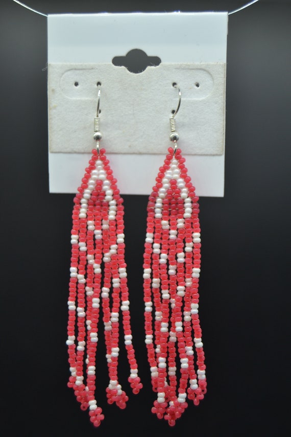 Orecchini A Perno Chandelier E Gocce Rosso Geranio - Chic Ad Hoc - Foto 3