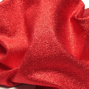 Authentic ITALIAN Lambskin Leather Hides Ultra Premium Diamond Red