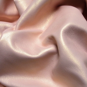 ULTRA Premium Lambskin Leather Hides Thin / Soft Pearlized Baby Pink