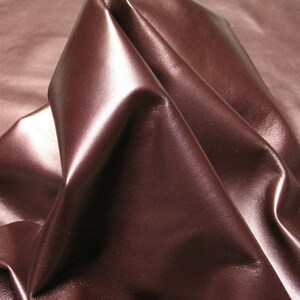 Italian Lambskin Leather Hides Premium Pearlized Eggplant