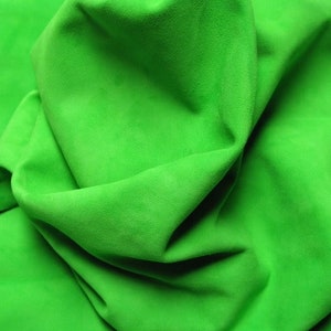 Jewelry Leather hides Ultra Premium Goat Suede Neon Green