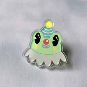 Froggy Clown Mini Acrylic Pin