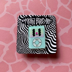 Cute Mp3 Player Acrylic Pin