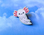 Axolotl Wooden Pin