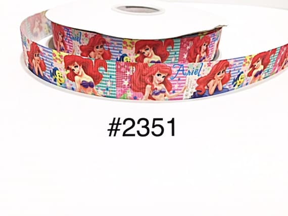 little mermaid ariel grosgrain ribbon 7//8/" per 1 m hair scrapbooking card making