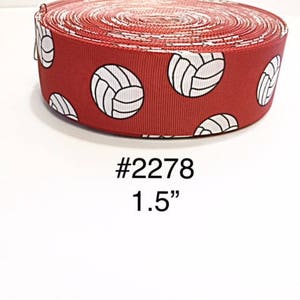 Buy Volleyball Ribbon for Crafts - Q-YO 3/8-1.5  Volleyball/Softball/Soccer Grosgrain Ribbon for Cheer Bows, Team Uniform,  Sewing and More (5yd 7/8 Volleyball-Navy) Online at desertcartINDIA