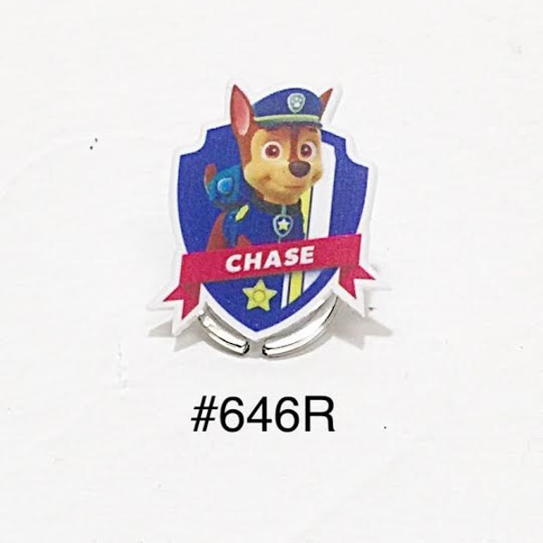 3  pc Paw Patrol Dog Chase Planar Resin Flat back Craft Supply