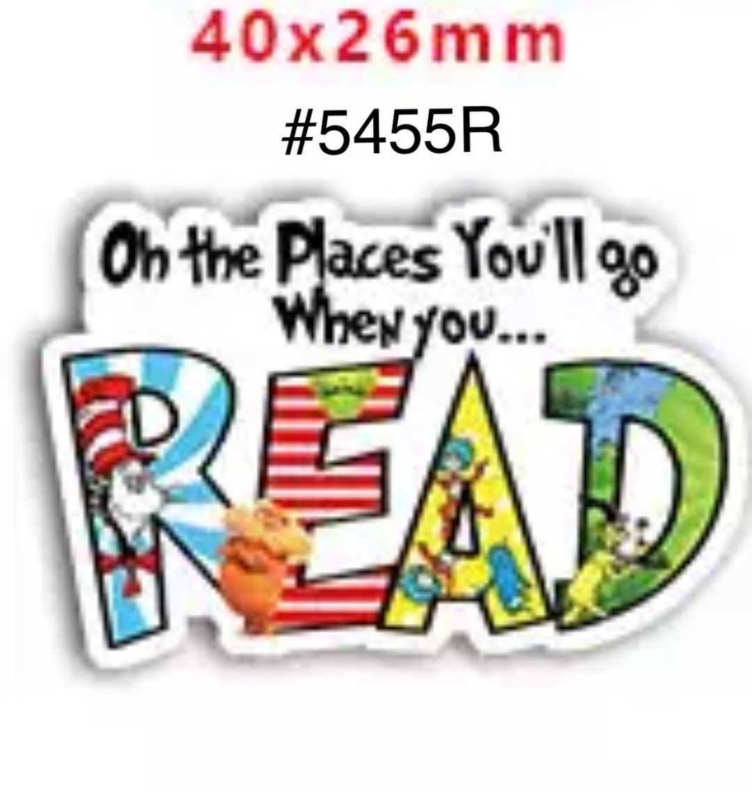 3 Pc School Oh the Places You'll Go When You Read Planar Resin Flat ...