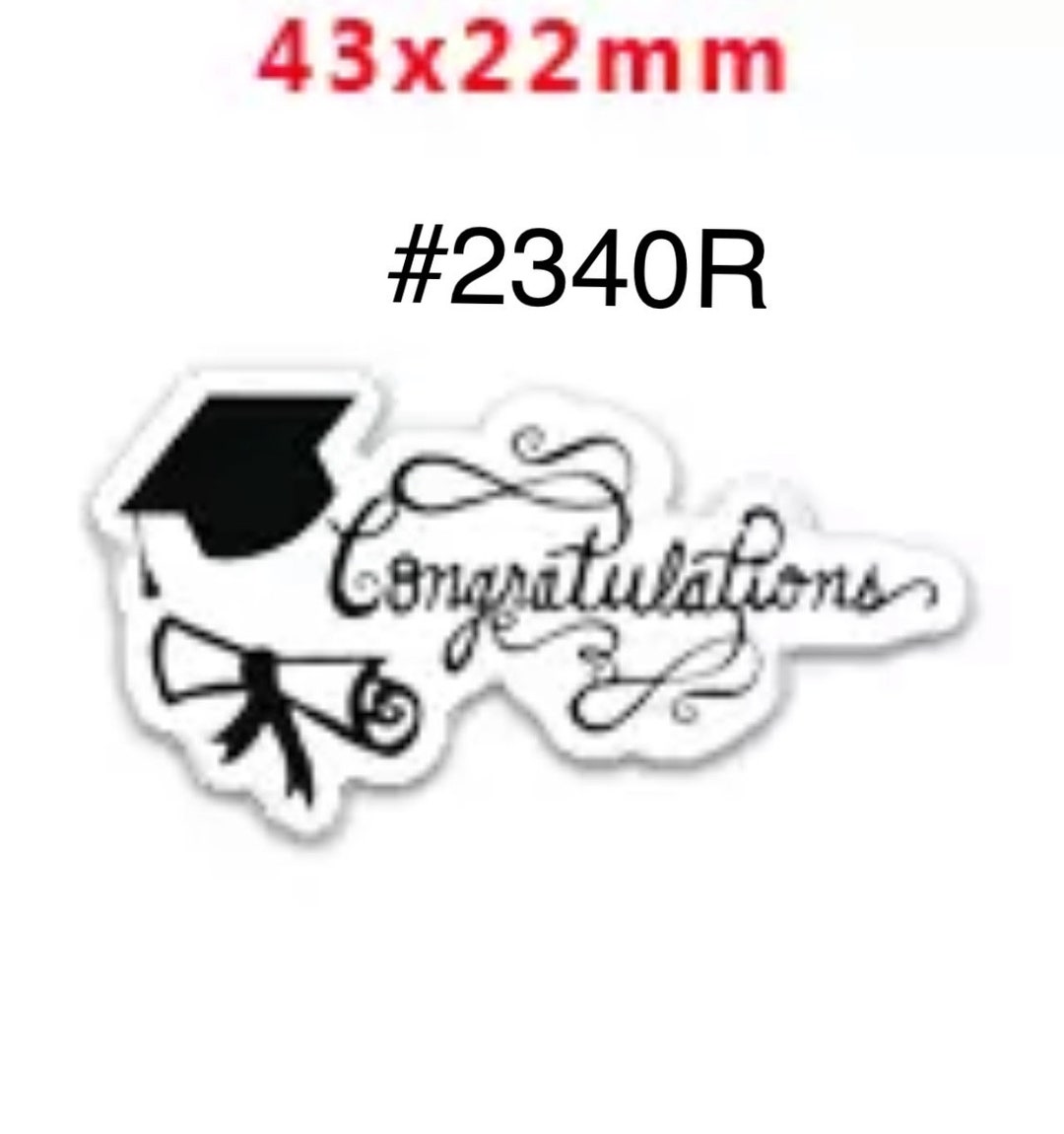 Graduation Cursive Image 3 or 5 Pc School Graduation Cap and Diploma