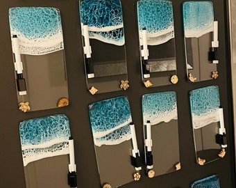 Magnetic Note dry erase resin ocean