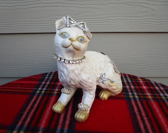 Adorable RHINESTONE ADORNED, Kitty, for your Bedroom, Bathroom, or Kids Room. So CUTE!