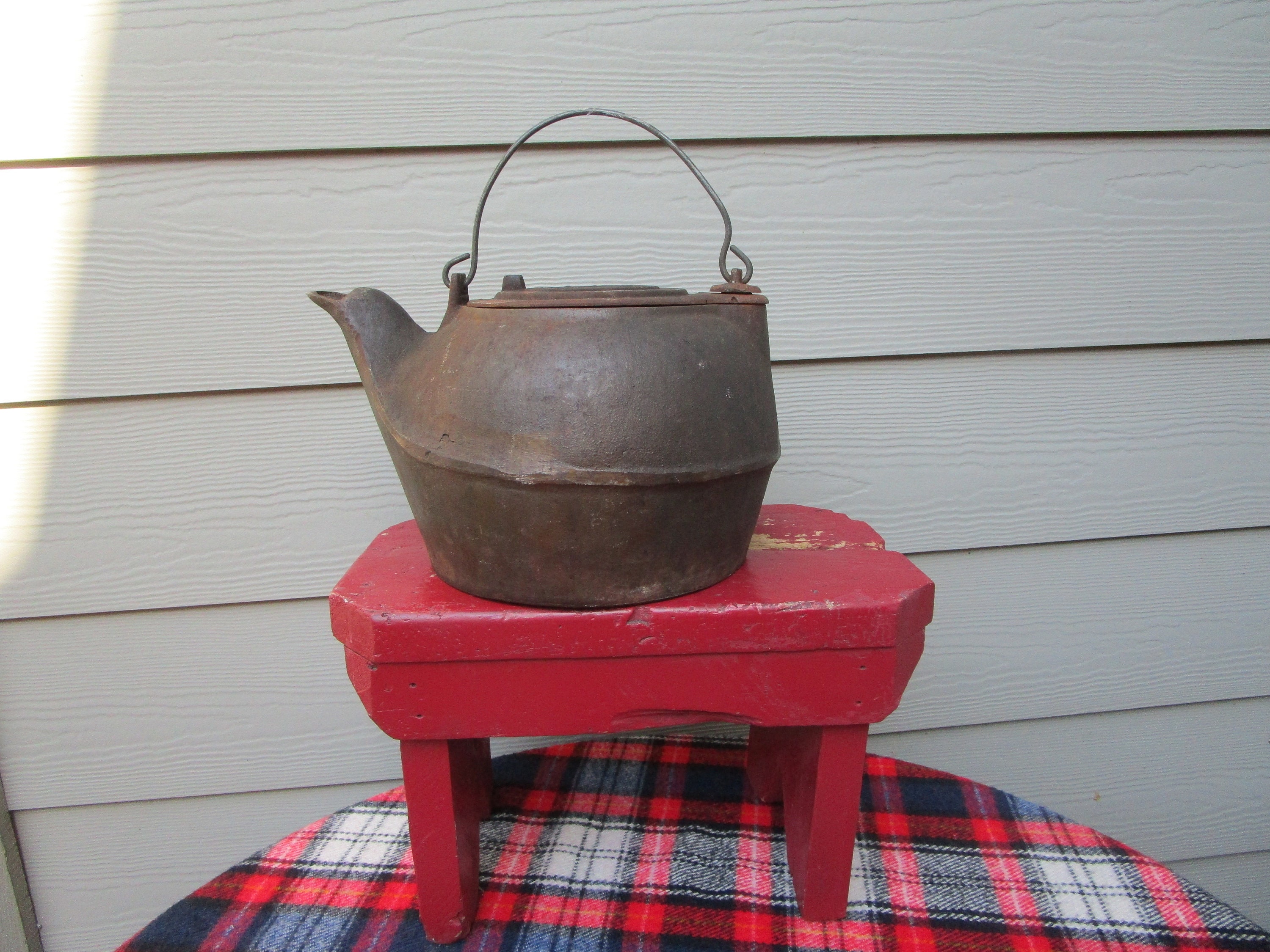 Vintage STOVEBOARD brown metal wood stove board cast iron antique