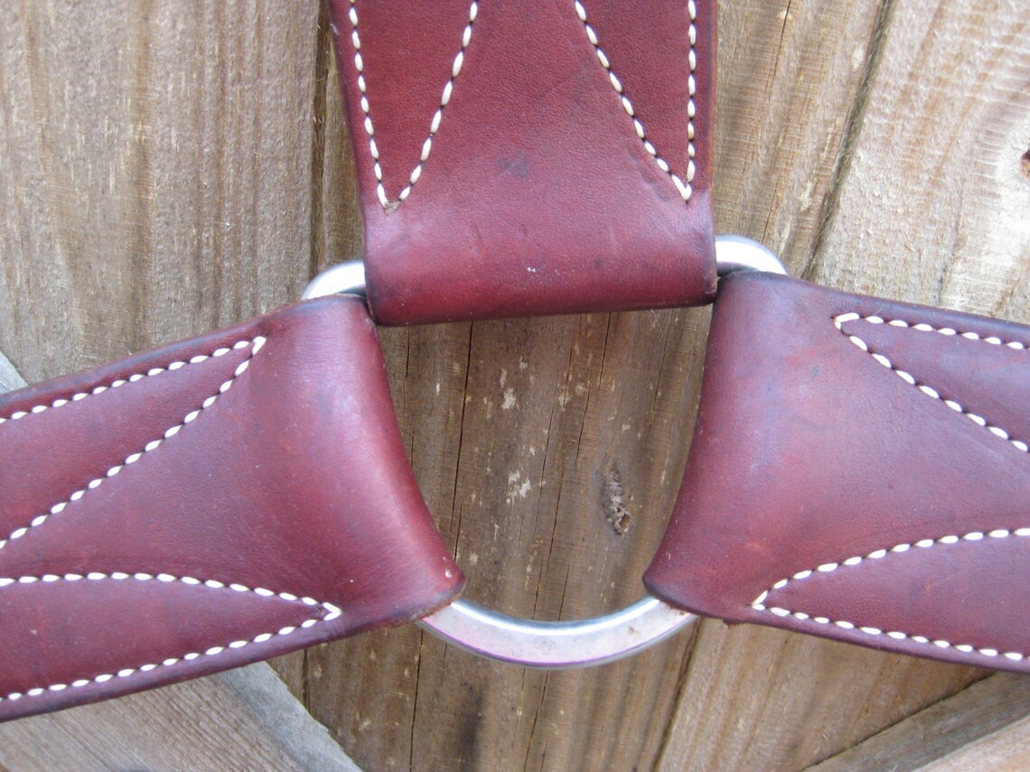 VINTAGE Heavy Duty Horse Breast Collar With Stainless Steel Etsy