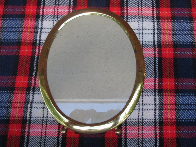 Vintage Oval Brass Portrait Picture Frame Lightweight for Etsy