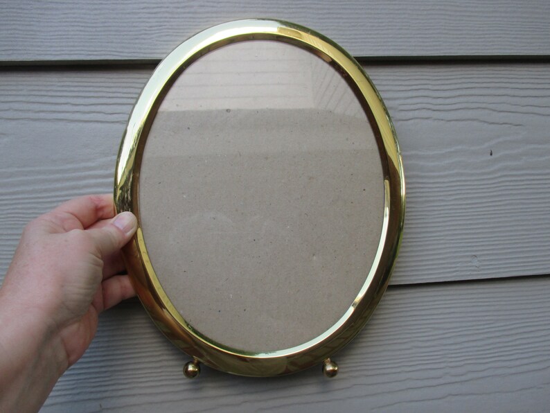 Vintage Oval Brass Portrait Picture Frame Lightweight for Etsy