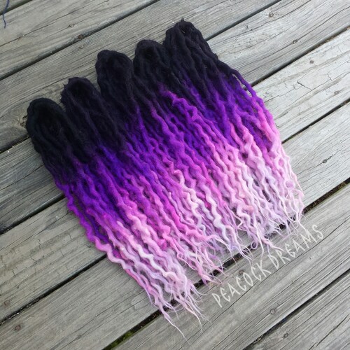 Brown Wool Dreadlocks Light Brown Dreads Extensions Bronze Etsy