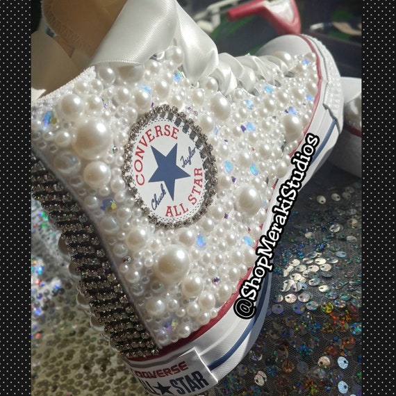 bling out wedding chuck taylors