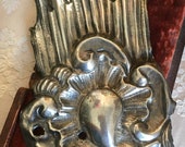 Antique 18th Century 800 Silver Baroque Sacred Heart Ex Voto Reliquary Fragment Very Rare