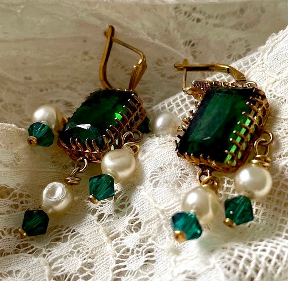 Antique 19th Century French Dormeuse Earrings Orm… - image 1