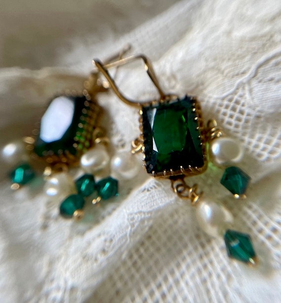 Antique 19th Century French Dormeuse Earrings Orm… - image 3
