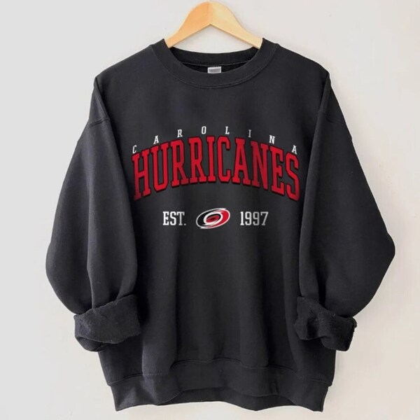 Vintage Carolina Hurricane Sweatshirt, Hurricanes Tee, Hockey Sweatshirt, College Sweater, Hockey Fan T-Shirt, Carolina Hockey Shirt