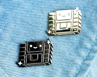 Little Cartridge Buddy Mini Enamel Pin · Retro Video Game Console · Board Filler · Shiny Flair Lapel Pin