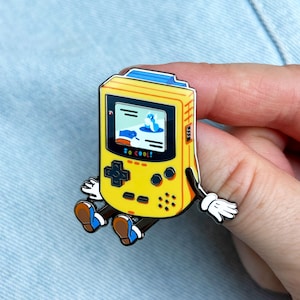 GameBuddy Video Game Enamel Pin · Handheld Monsters · Retro  Console · Shiny Flair Lapel Pin