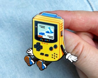 GameBuddy Video Game Enamel Pin · Handheld Monsters · Retro  Console · Shiny Flair Lapel Pin