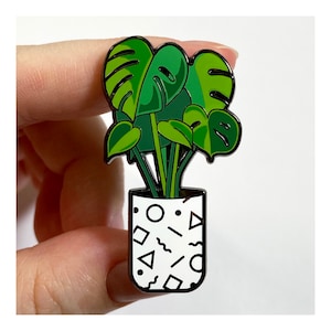 Monstera Enamel Pin · A House Plant Party Design · Plant Parent Lapel Pin