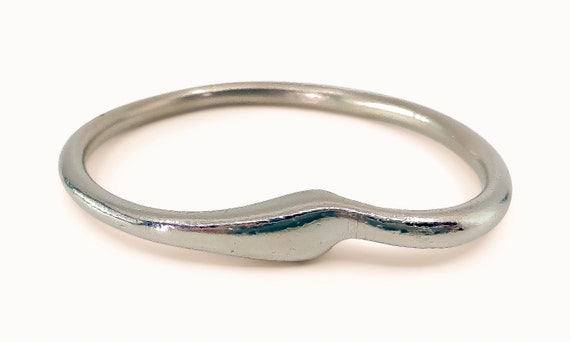 RARE Elsa Peretti for Halston Silver Tone Organic