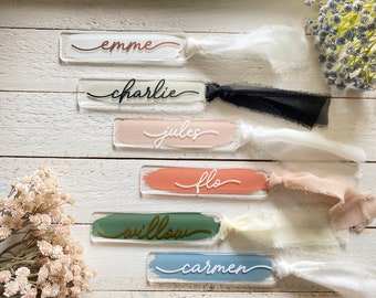 Personalized Acrylic Bookmark Custom Page Marker Booklover Gift